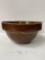 BROWN STONEWARE BOWL 10 INCH-NO SHIPPING