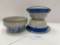 3 MINI STONEWARE BOWLS-NO SHIPPING