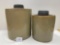 PAIR OF MACOMB STACKING JARS-NO SHIPPING