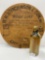 W.H. HUTCHINSON & SON WOODEN LID WITH STONEWARE BOTTLE-NO SHIPPING