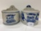 PAIR OF SALT CROCKS-NO SHIPPING