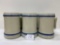 6 WESTERN STONEWARE MUGS-NO SHIPPING