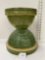 PAIR OF GREEN STONEWARE BOWLS-NO SHIPPING