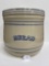 WHITE HALL BREAD CROCK WITH LID-NO SHIPPING