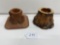 PAIR OF SEWER TILE STUMPS-NO SHIPPING
