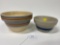 PAIR OF STONEWARE BOWLS 5 AND 6 INCH-NO SHIPPING