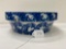 BLUE SPONGED BOWL 10 INCH-NO SHIPPING
