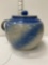 BLUE AND WHITE BOSTON BAKED BEAN POT WITH LID-NO SHIPPING