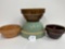 4 MISC. STONEWARE BOWLS-NO SHIPPING