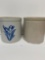 PAIR OF ONE GALLON CROCKS-ONE IS WESTERN-NO SHIPPING