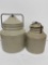 PAIR OF STONEWARE CANNING JARS-NO SHIPPING