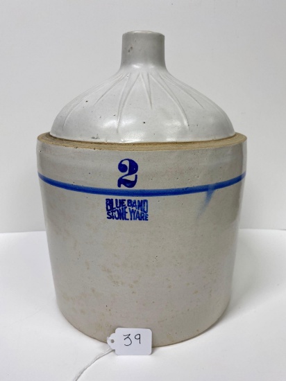 2 GAL BLUE BAND STAR BURST JUG-NO SHIPPING
