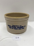 SMALL BUTTER CROCK-GRAND RAPIDS CREAMERY CO-NO SHIPPING