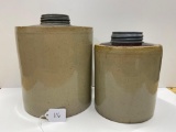 PAIR OF MACOMB STACKING JARS-NO SHIPPING