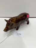 STONEWARE PIG MARKED LOCUST 1995 RED WING-NO SHIPPING
