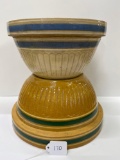 PAIR OF STONEWARE BOWLS-NO SHIPPING