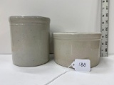 BEATER JAR & BUTTER CROCK-NO SHIPPING