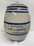 WESTERN STONEWARE PICKLE JAR-NATIONAL PICKLE & CANNING CO-NO SHIPPING