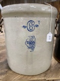 6 GAL WHITE HALL CROCK-NO SHIPPING
