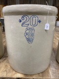 20 GAL WHITE HALL CROCK-NO SHIPPING