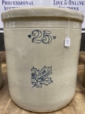 25 GAL WESTERN STONEWARE CROCK-NO SHIPPING