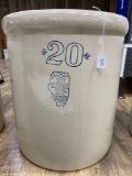 20 GAL WHITE HALL CROCK-NO SHIPPING