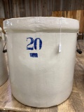 20 GAL RUCKELS WHITE HALL CROCK-NO SHIPPING