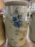 6 GAL SALT GLAZED CHURN-NO SHIPPING