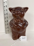 SEWER TILE PIG BANK- 8 INCHES TALL-NO SHIPPING