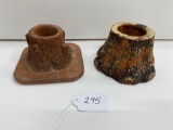 PAIR OF SEWER TILE STUMPS-NO SHIPPING
