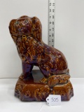 STONEWARE DOG 11 INCHES TALL-NO SHIPPING