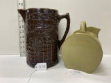 WHITE HALL PITCHER AND OHIO WATER JUG-NO SHIPPING