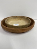 2 FLOWER POT BASES-ONE RULER WHITE HALL-NO SHIPPING