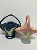 ONE HULL VASE AND ONE ROSEVILLE VASE-NO SHIPPING
