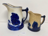 PAIR OF SLEEPY EYE PITCHERS-NO SHIPPING