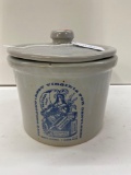 WESTERN BUTTER CROCK WITH LID-NO SHIPPING