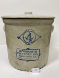 4 GAL MONMOUTH CROCK WITH LID-NO SHIPPING