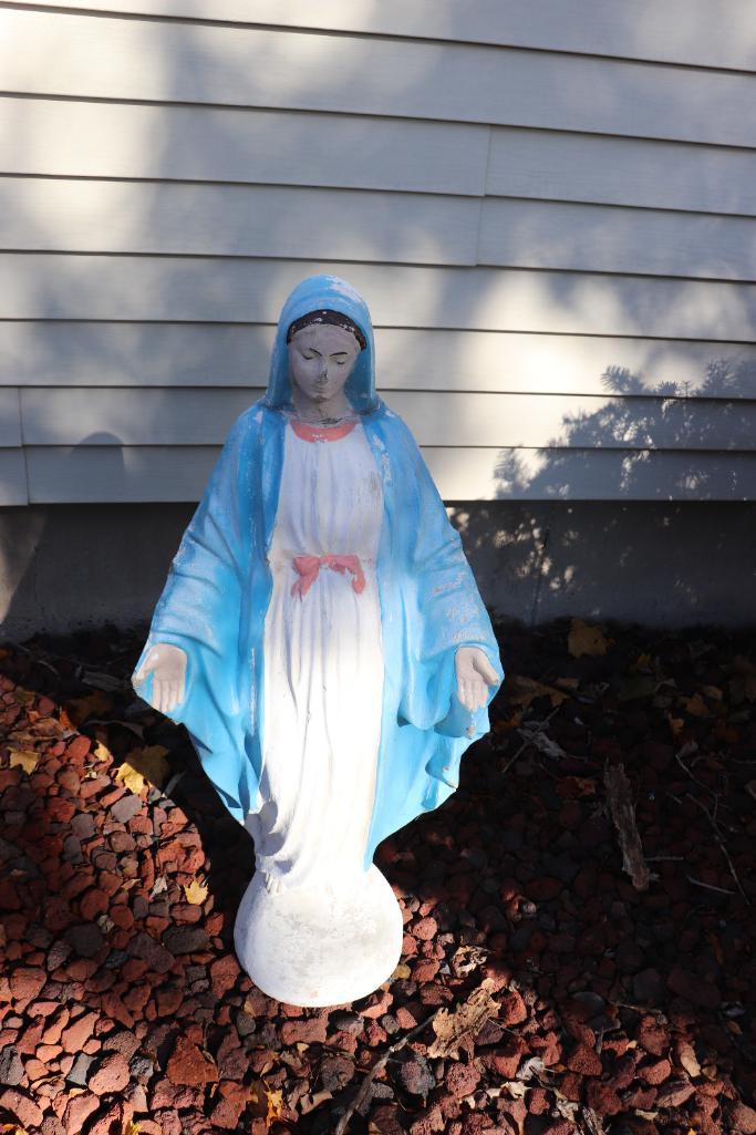 CONCRETE MARY STATUE | Proxibid