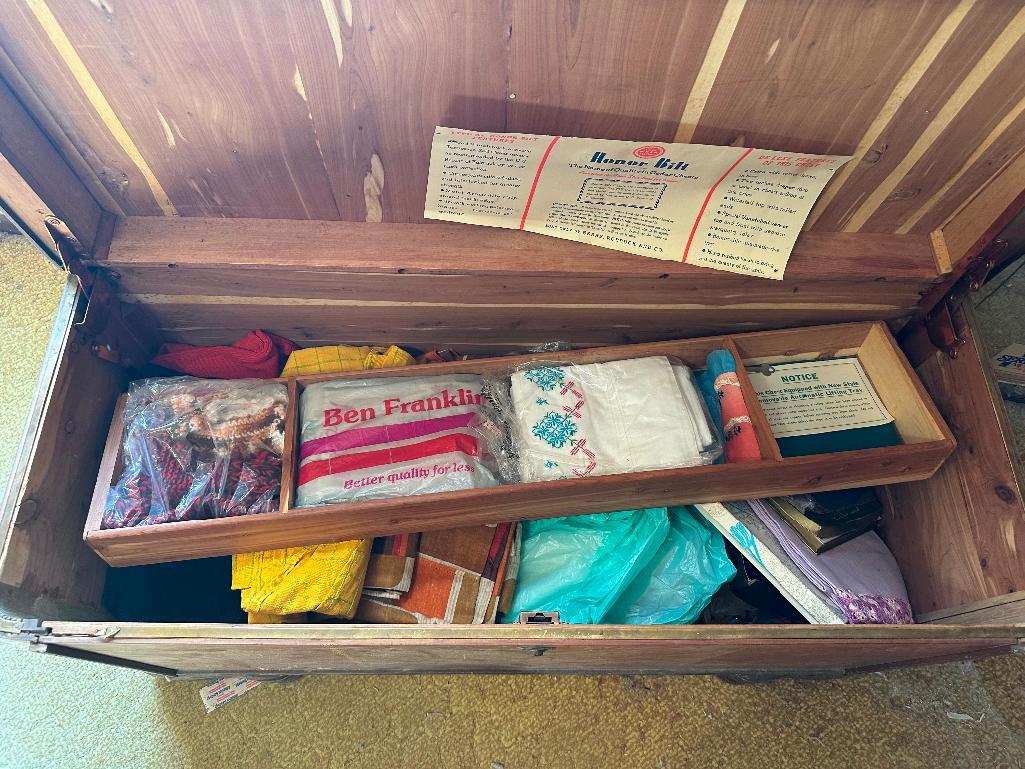 Vintage Honor Bilt Cedar Chest with Contents Proxibid