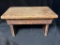 RUSTIC WOODEN STOOL BENCH 16 X 9 X 8.5 INCHES TALL