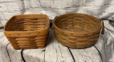 LOT OF 2 LONGABERGER BASKETS