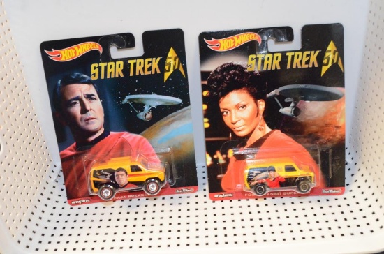 (2) Star Trek Hot Wheels