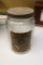 Vintage Old Judge coffee glass jar with lid