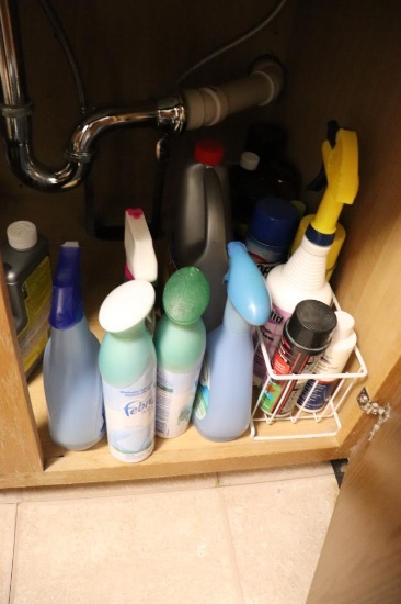 Large quantity of cleaning supplies