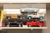 Misc. cars in display case