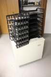 Metal rolling office cabinet with organizers