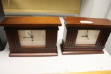 (2) Bulova mantle clocks