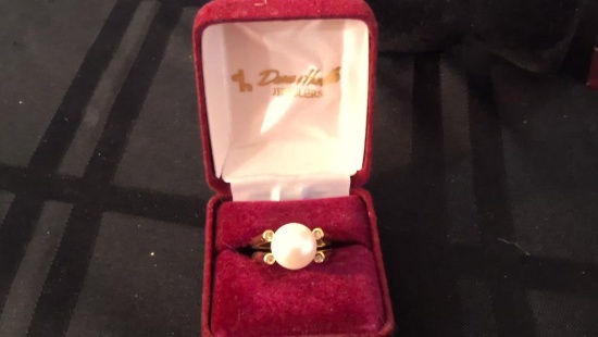 14k gold 11-11.5 mm FW pearl ring