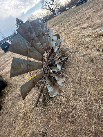 Old Windmill Head With Blades