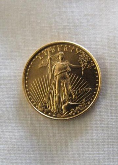 1997 LIBERTY 1/10 OUNCE FINE GOLD COIN